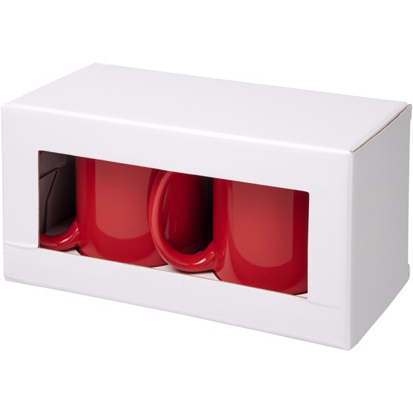 Set de regalo de 2 tazas "Ceramic" - Rojo