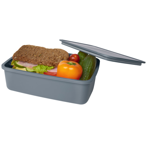 Dovi 800 ml recycled plastic lunch box - Slate Grey