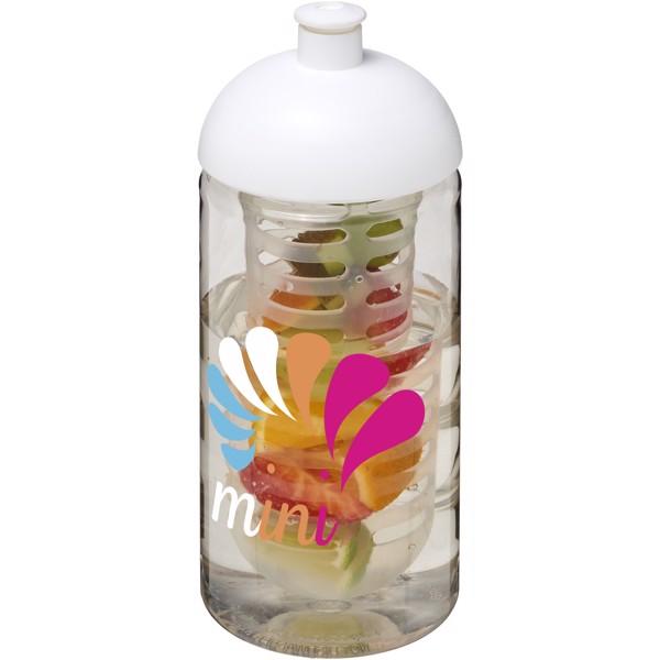 H2O Active® Bop 500 ml dome lid sport bottle & infuser - Transparent / White