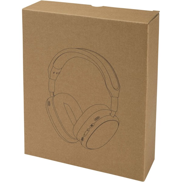 Alzir recycled plastic over-ear wireless Bluetooth® headset - White