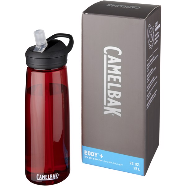 Botella deportiva Tritan™ de 750 ml "Eddy+" - Rojo
