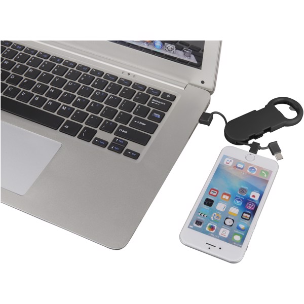 Abrebotellas con cable de carga 3 en 1 "Phial"