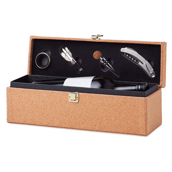 4 pcs wine box with cork Otago