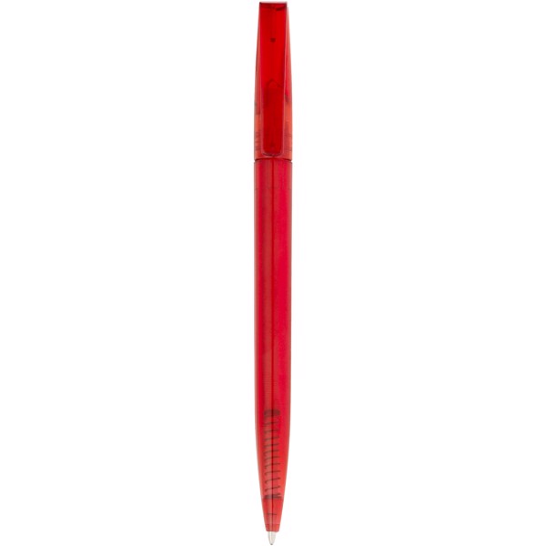 Bolígrafo translucido de tinta azul "London" - Rojo
