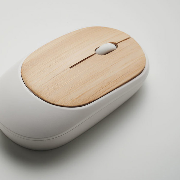 Wireless mouse in bamboo Curvy Bam