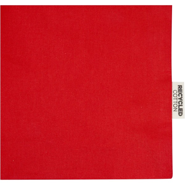 Odessa 220 g/m² GRS recycled cotton tote bag 40L - Red