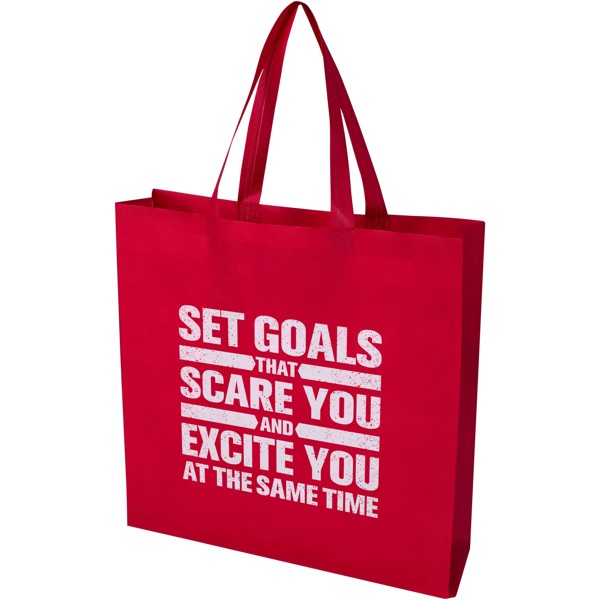 EcoSeal GRS recycled nonwoven gusset tote bag 12L - Red