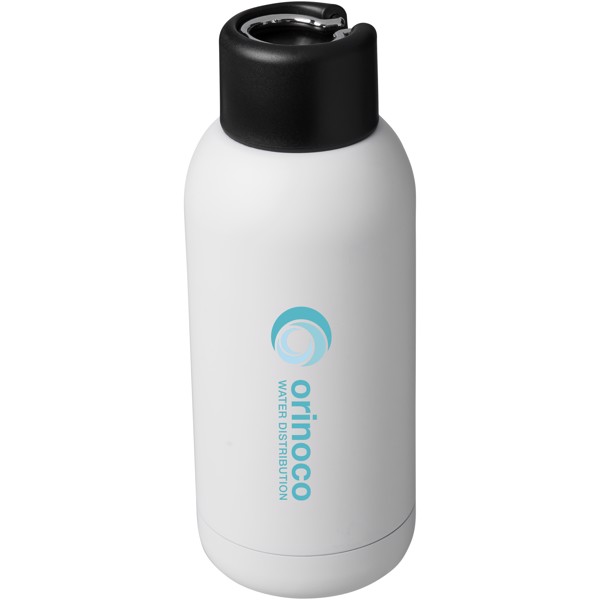 Brea 375 ml vacuum insulated sport bottle - White