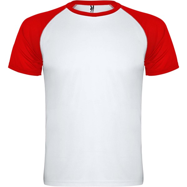 Indianapolis short sleeve unisex sports t-shirt - White / Red / 2XL