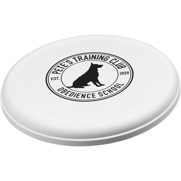 Max plastic dog frisbee - White