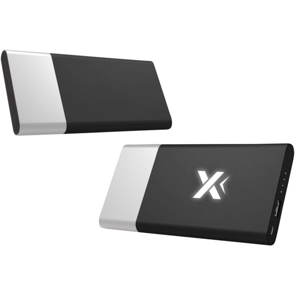 SCX.design P20 5000 mAh bateria externa retroiluminada - Plateado / Blanco