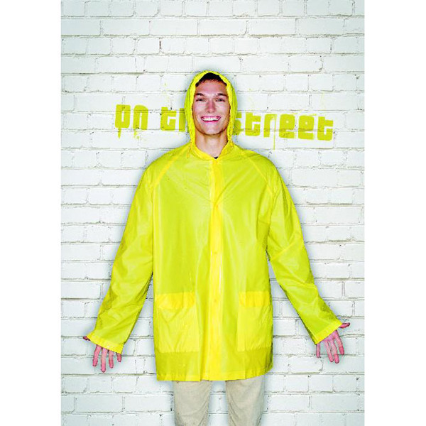 PVC raincoat with hood Blado - White