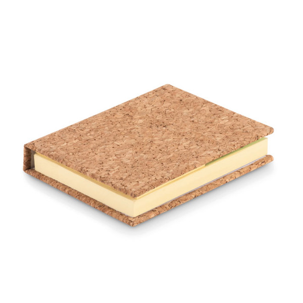 Cork sticky note memo pad Visioncork