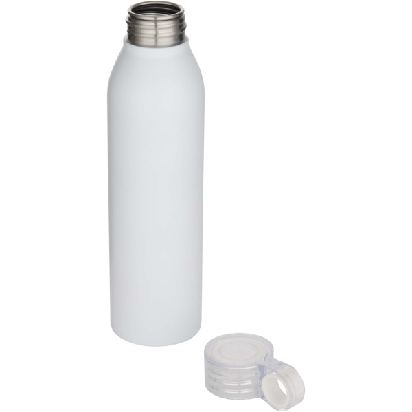 Grom 650 ml RCS recycled stainless steel water bottle - White