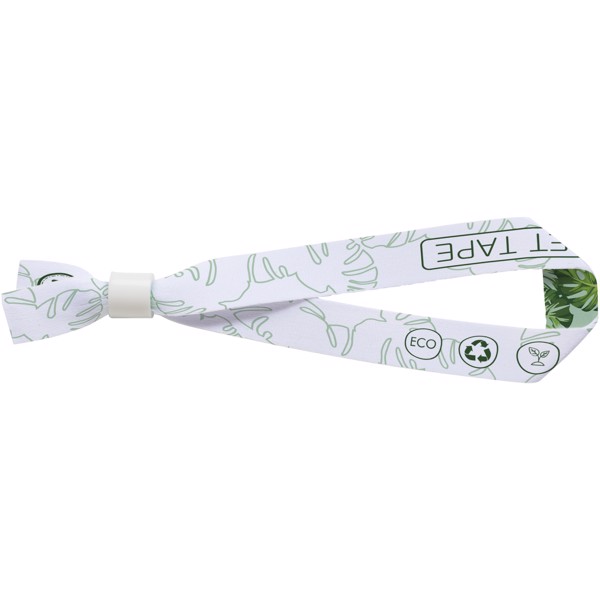 El recycled PET festival bracelet - White