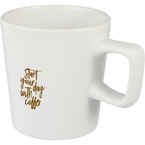 Ross 280 ml ceramic mug - White