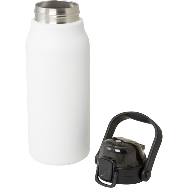 Giganto 1600 ml RCS certified recycled stainless steel copper vacuum insulated bottle - White