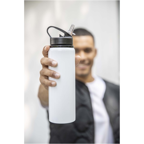 Fitz 800 ml RCS recycled single wall stainless steel water bottle - White