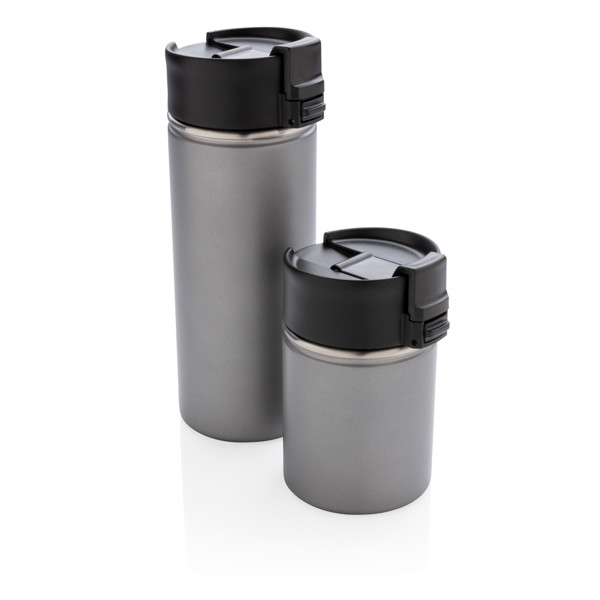 Bogota compact vacuum mug with ceramic coating - Grey
