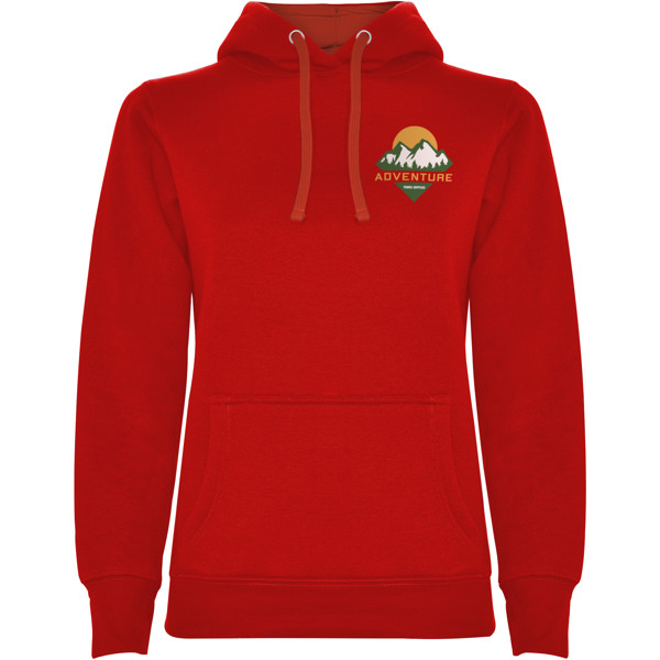 Urban women's hoodie - Red / XL