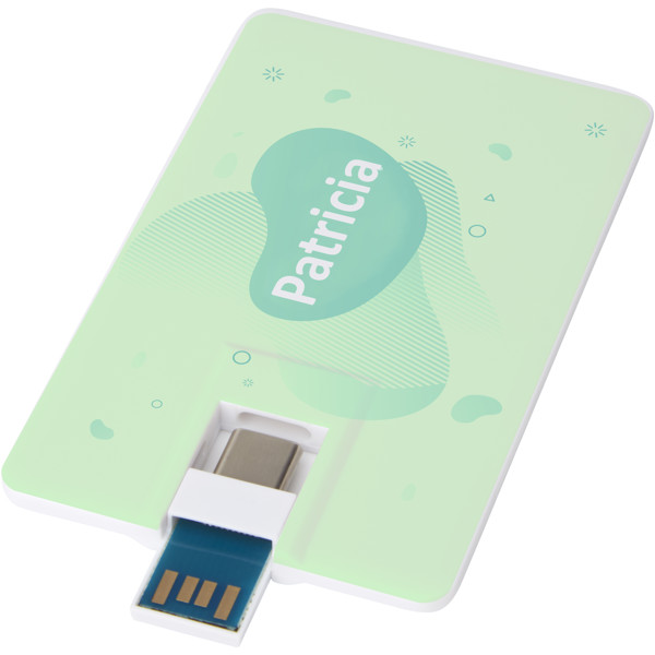 Duo slim 64GB USB drive with Type-C and USB-A 3.0
