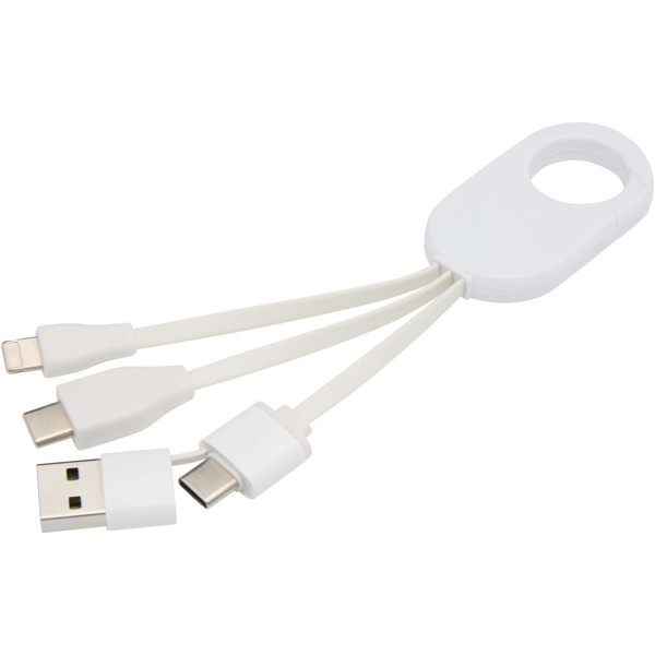 Troop 4-in-1 recycled plastic charging cable