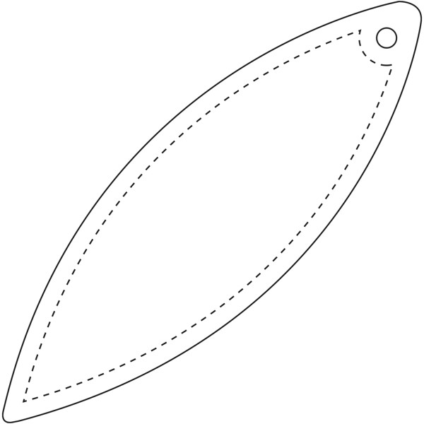 RFX™ H-12 ellipse reflective PVC hanger - White