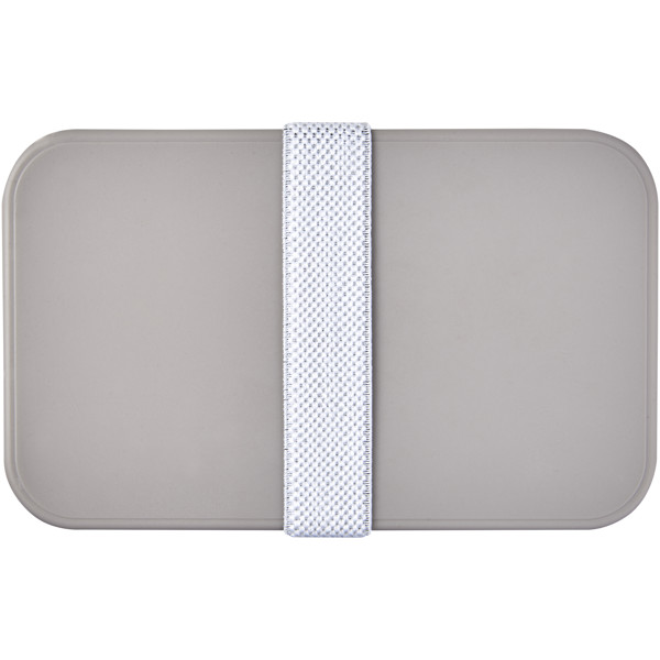 MIYO Renew 700+700 ml double layer lunch box - Pebble Grey / Pebble Grey / White