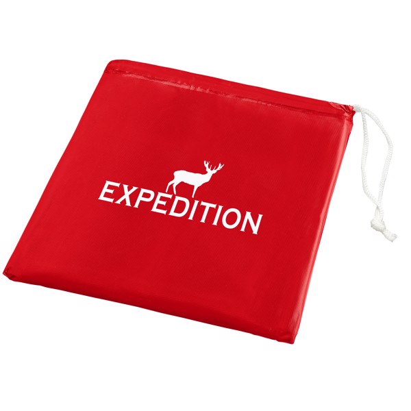 Poncho plegable con bolsa "Paulus" - Rojo