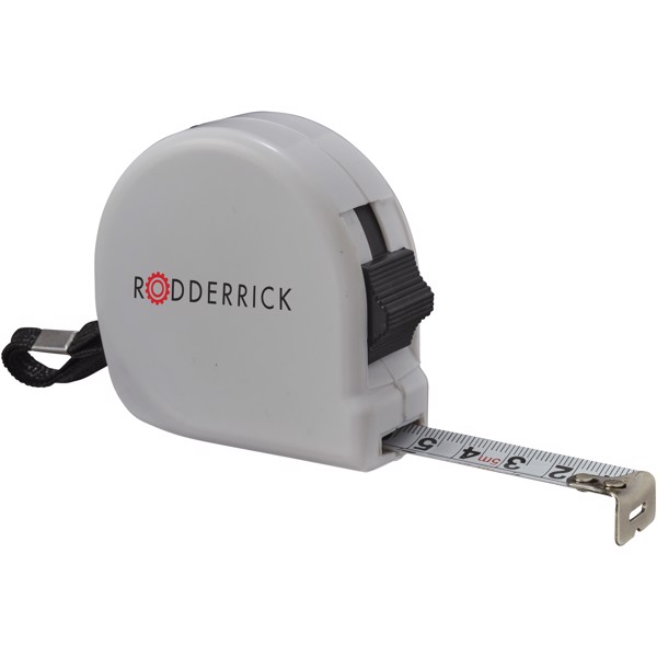 Liam 5 metre measuring tape - White