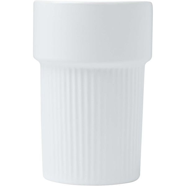 Fika 340 ml tumbler with bamboo sleeve - White