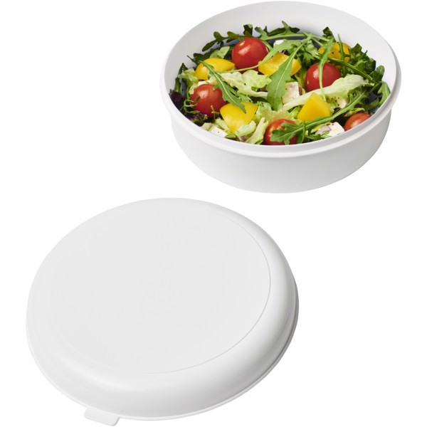 Miku runde Pastabox aus Kunststoff - weiss