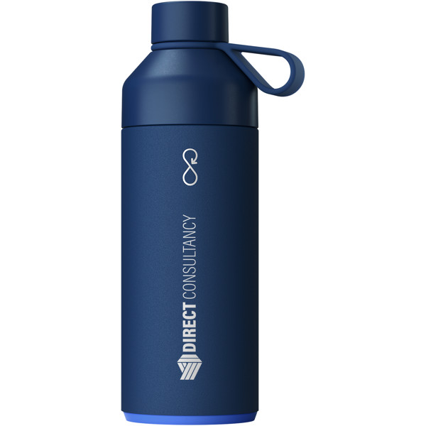 Big Ocean Bottle 1000 ml vacuum insulated water bottle - Ocean Blue