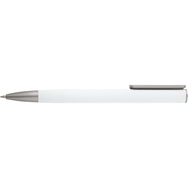 Ziguur recycled aluminium ballpoint pen (blue ink) - White