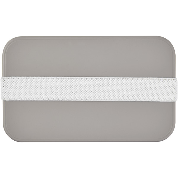 MIYO Renew 700 ml single layer lunch box - Pebble Grey / White