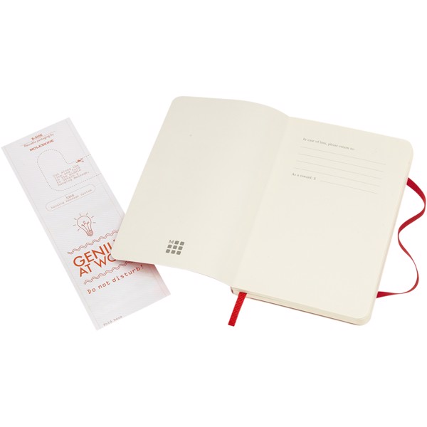 Classic PK soft cover notebook - plain - Scarlet red