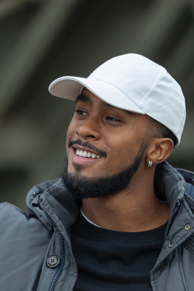 Impact 6 panel 280gr Recycled cotton cap with AWARE™ tracer - White