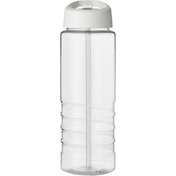 H2O Active® Treble Bidón deportivo con tapa con boquilla de 750 ml - Transparente / Blanco
