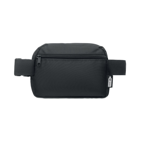 300D RPET polyester waist bag Toshi - Black