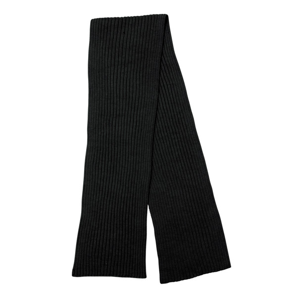 Impact AWARE™ Polylana® knitted scarf 180 x 25cm - Black