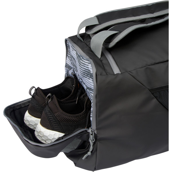 Aqua GRS recycled water resistant duffel backpack 35L