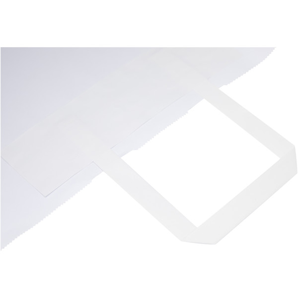 Kraft 90-100 g/m2 paper bag with flat handles - 49.5 x 14 x 44 cm - White
