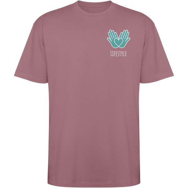 Bull short sleeve unisex oversized t-shirt - Pale Red / roly-XS