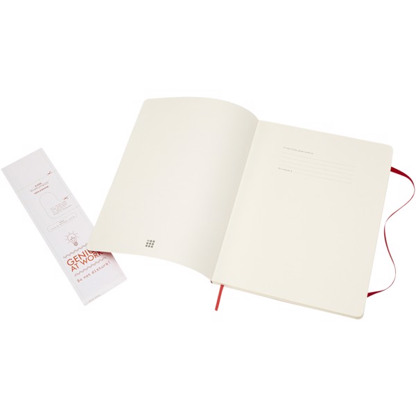 Classic XL soft cover notebook - dotted - Scarlet red