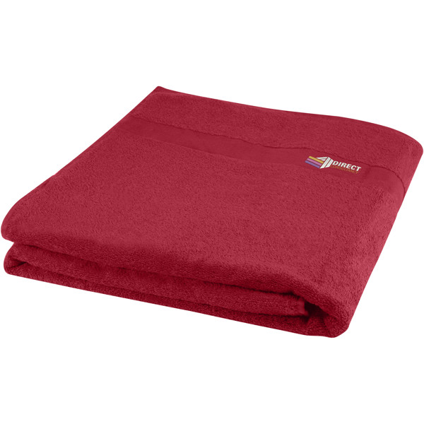 Evelyn 450 g/m² cotton towel 100x180 cm - Red