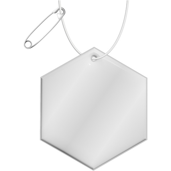 RFX™ H-12 hexagon reflective PVC hanger - White