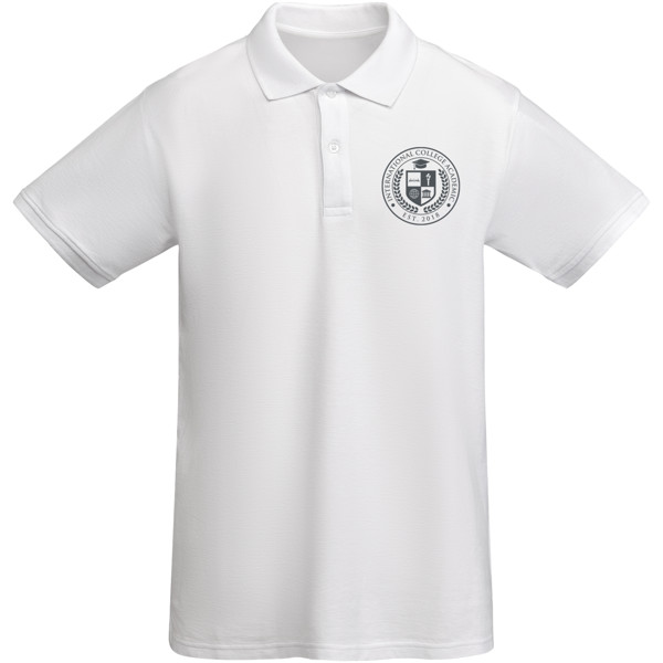 Prince organic cotton short sleeve men's polo - White / S