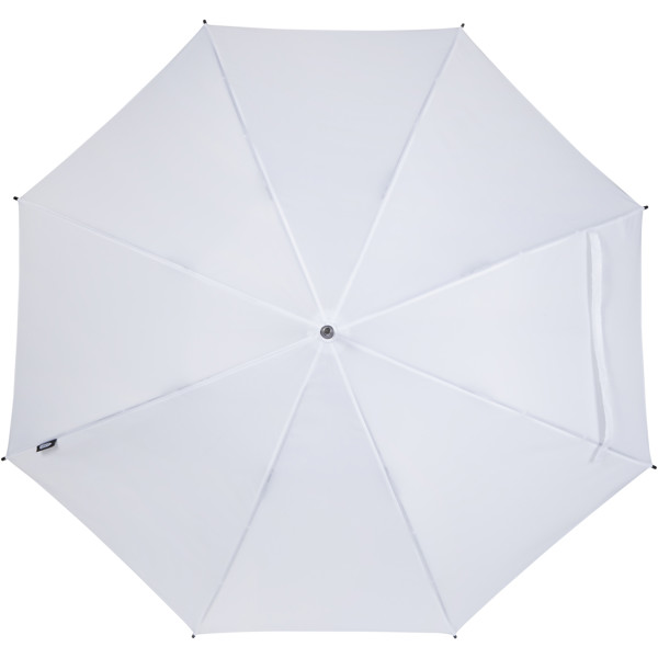 Niel 23\" auto open recycled PET umbrella - White