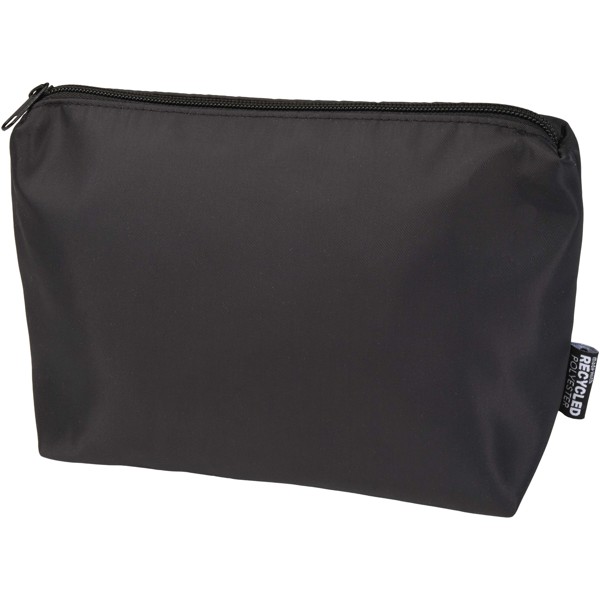 Trip Aware™ recycled travel toiletry pouch 2L - Black