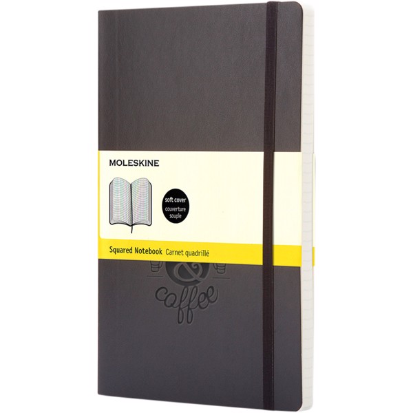 Classic PK soft cover notebook - squared - Solid black
